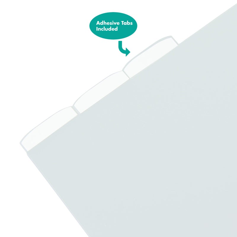 Advantus Storage Studios Tabbed Dividers with Labels 3/Pack, 12.25 x 12.88 Inches, Clear (CH92601) - Image 4